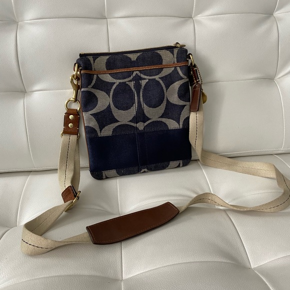 AUTHENTIC COACH SIGNATURE CROSSBODY POUCH - Picture 2 of 3